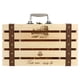 thumbnail image 2 of Caja De Vino Tinto De Madera Para Botella, Contenedor De Caja De Regalo De Vino De Barra Recta Ahuecada Para 2 Botellas De Vino, 2 of 7