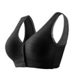 thumbnail image 1 of Gibobby Brasier Deportivo Para Mujer Sin anillo de para mujer, comodidad, botón frontal, sujetador de temperamento(Negro,42/95), 1 of 3