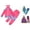 Pink, variant on Retro Windbreaker Set Girls Workout Outfit Track Suit For Girls Clothes Sets Kids Long Sleeve Zipper Jacket Sweatpants 2Pcs Activewear
