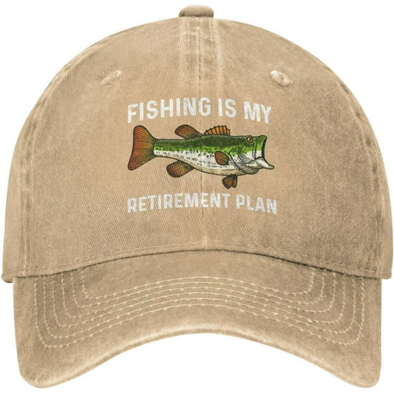 Fishing is My Retirement Plan Hat Men Dad Hat Funny Caps