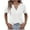 White, variant on Wlynlyn Womens Tops Short Sleeve Shirts Casual V Neck T Shirts Solid Color Basic Tees Top Blouses XL