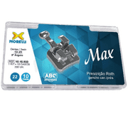 Morelli Ortodontia - Max Roth Presc (R x) Dental Brackets Kit,  Corrects Crowded & Crooked Jaw - Low Friction, Rounded Ends Slot, Sandblasted Surface, Smoother Wire Sliding, Anatomical Profile