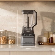 Ninja Grand Kitchen System 72-Oz Blender, 4 Presets, Smoothie, Chop, Dough, 3 Speeds, 1200W, KS500 Gray