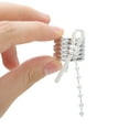 thumbnail image 4 of Unique Bargains 1 Pc Ponytail Buckle Hair Clip Tassel Bow Hair Ponytail Cuff for Women Silver Tone, 4 of 6