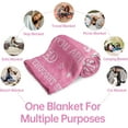 thumbnail image 6 of Get Well Soon Gifts for Women, Warm Hug Blanket with Inspirational Words, Thinking of You Gifts, Cancer Care Gifts for Women, Comfort Soft Healing Blanket 60"x50", Pink, 6 of 6