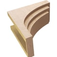 thumbnail image 6 of 10"W x 20"D x 20"H Classic Rockford Rough Cedar Woodgrain TimberThane Corbel, Primed Tan, 6 of 6