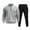 🔥 Gray, variant on Sentmoon Mens Sweatsuit Cargo Work Pants for Men Sweat Pants Men Men Casual Pullover Hooded Sports Solid Long Sleeve Trousers Two-Piece Elastic Waist Tracksuit for Travel and Lightweight Packing