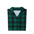 thumbnail image 6 of Christmas Family Matching Pajamas Set, Long Sleeve Plaid Shirt with Elastic Waist Pants, 6 of 10