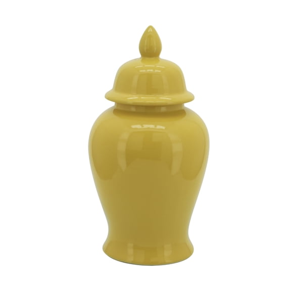 Sagebrook Home 18" Temple Jar, Yellow
