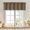Brown, variant on Valances for Windows, Small Blackout Curtains for Kitchen Bedroom Living Room, Rod Pocket Privacy Modern Solid Short Window Treatment Valance Bathroom Panels, 60" Wx14 L,1 Piece