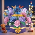 thumbnail image 6 of Pop Up Flower Bouquet Card 3D Greeting Cards 10 Inch Life Size Forever Paper Flower Bouquet Gift with Black Note Card & Envelope Brithday,Weeding,Anniversary ,Get Well,Valentine’s Day,Mother’s Day, 6 of 6