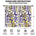 thumbnail image 2 of Blackout Kids Curtains,Purple Leaf Pattern Childrens Insulated Curtains Set Of 2,Bedroom Essentials,Toddler Room Decor 52x84in(132x213cm), 2 of 5