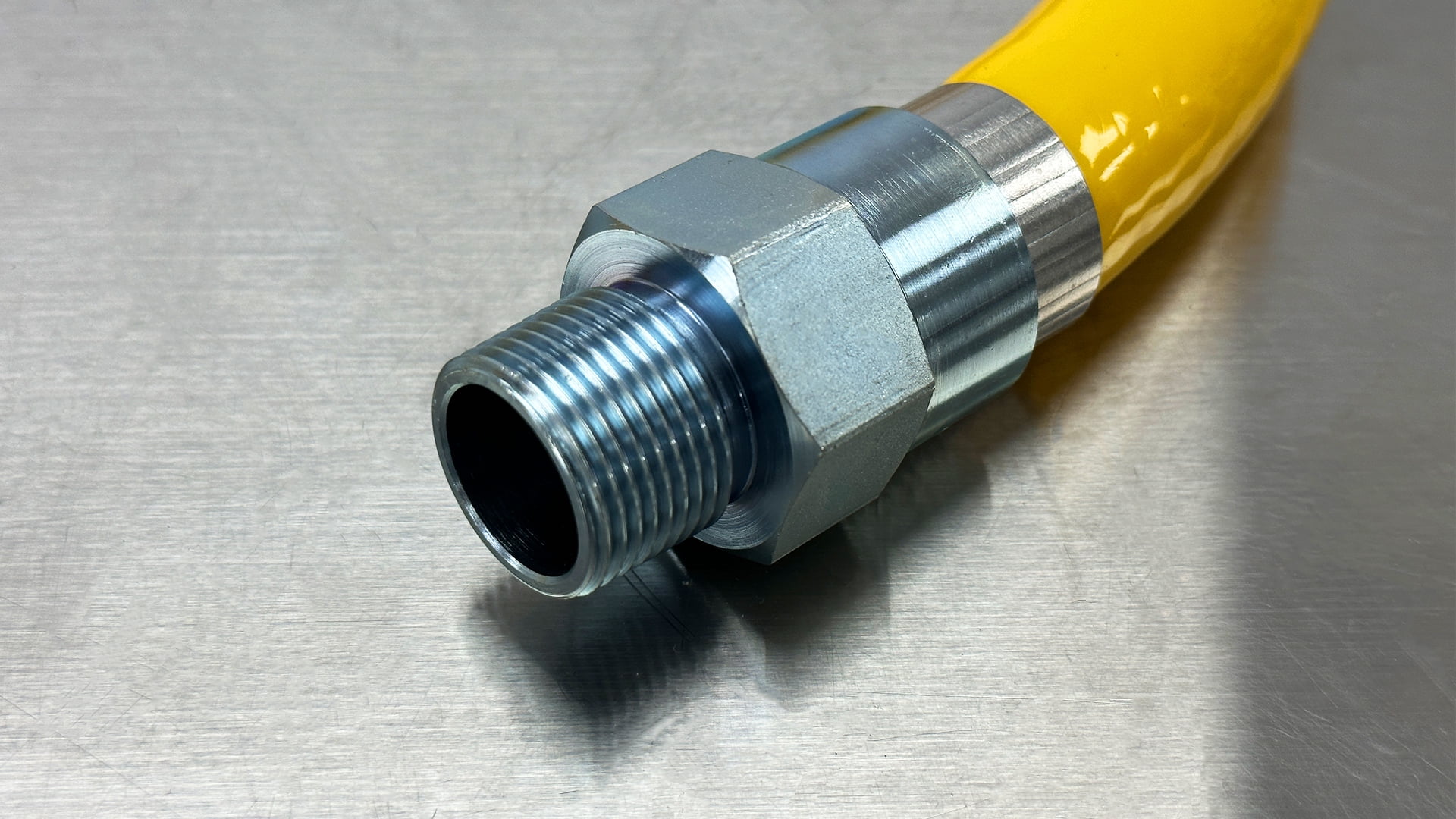 48 in. Gas Safety System Connection Kit, Gas Hose, For Cooker Lines
