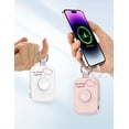 thumbnail image 6 of RORRY Portable Charger, 5000mAh Power Bank with Apple Watch Charger & Built-In Cables, Keychain Travel Charger Compatible for iPhone 17/16/15/14, Android, Apple Watch Ultra 2/11/10/9/8, Mom-Pink, 6 of 6
