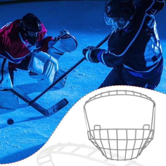 lacooooppia Face Shield Protector Ice Hockey Helmet Cage Portable Versatile High Performance Sturdy Practical Sports Headgear Face Cover