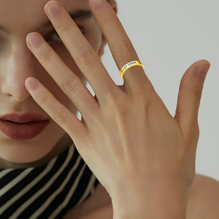 Engraved rings women new arrivals
