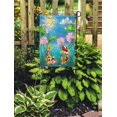 thumbnail image 2 of SIDONKU Stained Glass Koi Fish and Lotus Flowers The Solar Garden Flag Decorative Flag House Banner 12x18 inch, 2 of 2