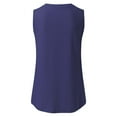 thumbnail image 5 of Tittly Vest for Women Tank Tops Women's Summer Sleeveless Tank Top Loose Fit Casual Crew Neck T Shirts Basic Tee Tops Vest Tops for Women Womens Tops Sky Blue L, 5 of 5