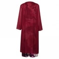 thumbnail image 4 of Danhjin Summer Dresses for Women Clearance Flowy Floral Print Two-Piece Set Chiffon Dress Casual Crewneck Sleeveles Maxi Dress, 4 of 5