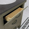 thumbnail image 3 of Water Creation Aberdeen 30" Wood Single Bathroom Vanity in Grizzle Gray & Bronze, 3 of 6