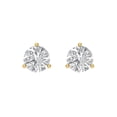 thumbnail image 3 of Clara Pucci 1.5Ct Clear Round Cut VVS1 Screw Back Stud 18k Solid hypoallergenic Gold Designer Earrings For April, 3 of 7