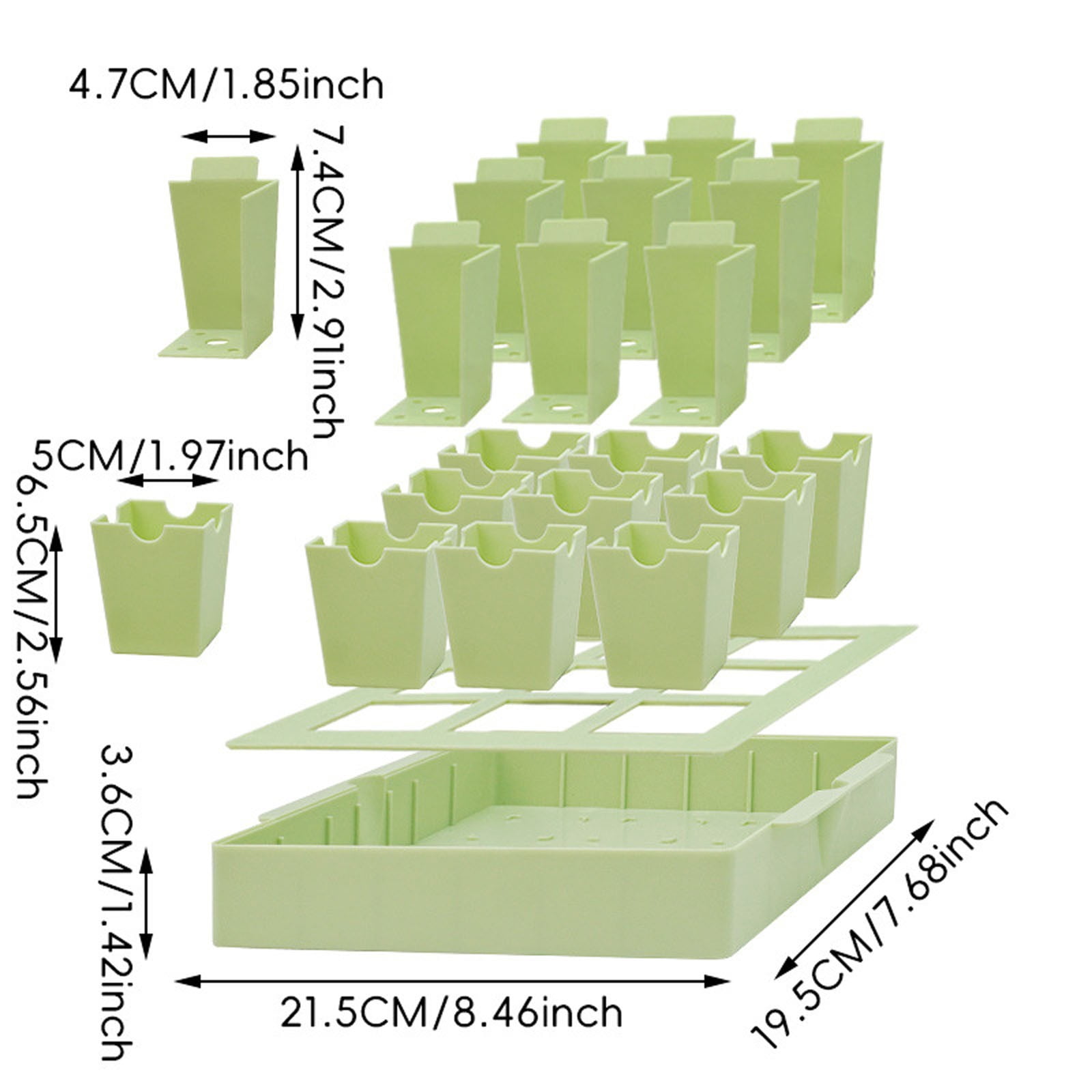 Reusable Seed Starter Tray Set For Outdoor Gardening Metal Grain Entry Organizer 1 Count