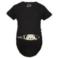 thumbnail image 1 of (black, m) - Maternity Baby Peeking T Shirt Funny Pregnancy Tee For Expecting Mothers, 1 of 6