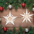thumbnail image 6 of LYCAQL 2PCS Acrylic Snowflake Christmas Ornament 4.92" Winter Star Hanging Acrylic Ice Elf Pendant for Winter Party Holiday Home Decor Annual Snowflake Gift for Family Friends Couple, 6 of 8
