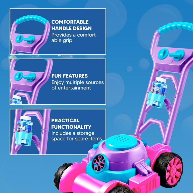 ピンクおもちゃ SYNCFUN Bubble Lawn Mower Pink Outdoor Toy for Toddlers 1-3