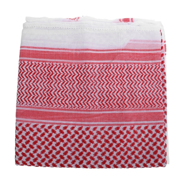 FELTECHELECTR Pañuelo árabe para la cabeza para hombre, shemagh árabe, hiyab musulmán, pañuelo de Dubái, estilo árabe