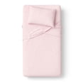 thumbnail image 4 of Mainstays Kids 100% Cotton Percale Bed Sheet Set, Twin, Light Pink, 3 Pieces, 4 of 8