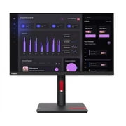 Lenovo ThinkVision T24i-30 24" Class Full HD LED Monitor - 16:9 - Raven Black - 23.8" Viewable - In-plane Switching (IPS) Technology - WLED Backlight - 1920 x 1080 - 16.7 Million Colors - 250 Nit -...