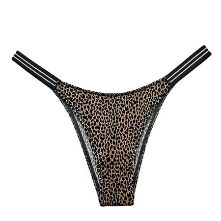 

DENGDENG Women Low Rise Seamless Panties Sexy Solid Underwear T-Back G-String Thongs for Women