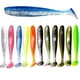 thumbnail image 4 of Cebo blando de cola en T de dos colores de 5,5/6,3/7/9/12 cm, cebo de diez colores, cebo de pez de diez colores Material de cebo blando Fácil de usar, 4 of 5