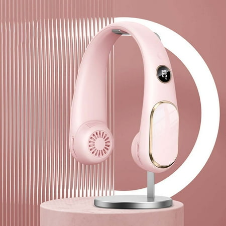 

Portable Neck Fan Rechargeable 4800mAh Battery Operated Fan Powerful Mini Fan Portable 3 Speeds Small Personal Fan Desk Fan for Travel Kids Boys Girls Men Women 6-21H Working