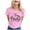 Pink, variant on Women's Graphic T Shirts Casual Short Sleeve Crew Neck Bride Letter Print Wedding Party Tredny Tops 2026 Black XXL