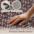 thumbnail image 6 of ODIKA 8'x10' Washable Area Rug Non-Slip Chair-Friendly Mat Geometric Layered Long Clusters Staggered Contemporary Rhythmic Repeating for Dining Room, Large Office, Lounge, 6 of 7