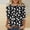 Black, variant on Women Halloween Ghost Pumpkin Bat All Over Print Crew Neck 3/4 Sleeve Casual T-Shirt Navy L