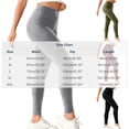 thumbnail image 4 of Stamzod High Waisted Leggings for Women Knit Ribbed Butt Lifting Leggings Fall Winter Stretchy Workout Yoga Pants, 4 of 8