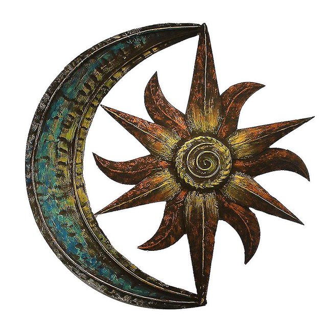 Decoración para el hogar, decoración artística para el sol y la luna, decoración para el hogar, 11 Afortunado Sencillez
