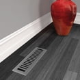 thumbnail image 3 of Imperial 2in x 12in Montezuma Style Grey Granite Metal Rectangular Floor Register (2 PACK), 3 of 5