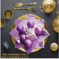 thumbnail image 3 of Keep Unique Christmas Paper Napkins, Disposable Purple Decorative Decoupage Napkin, Pack/20, 3 of 6