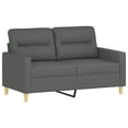 thumbnail image 3 of vidaXL 3 Piece Sofa Set with Pillows Dark Gray Fabric, 3 of 6