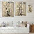 thumbnail image 4 of Designart "White Tree Mystique horizon" Floral & Botanical Print on Natural Pine Wood, 4 of 5