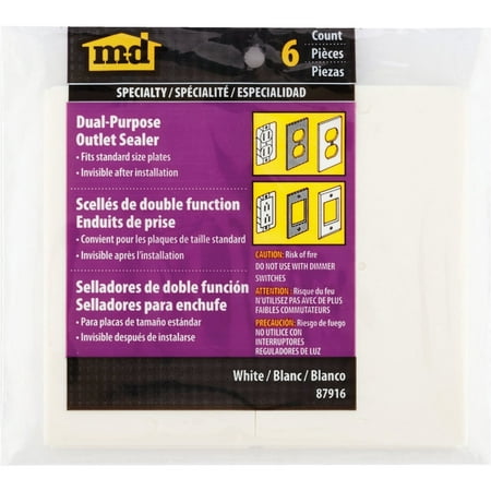 

2PK M-D Switch & Wall Plate Insulator (6-Pack)