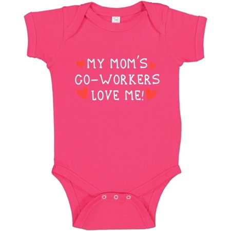 

The Shirt Den My Mom s Coworkers Love Me Baby Bodysuit One Piece Cute Baby Gift for Co-Worker New Mommy