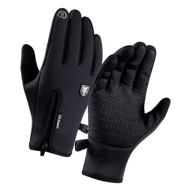 jinwen Wind with Zipper Adjustable AntiSlip Reinforce Snowboard Outdoors Skiing Black M