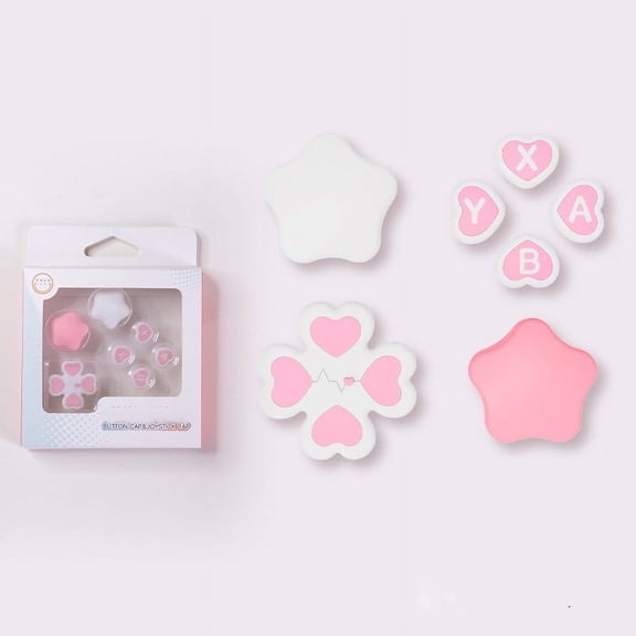 Cute Silicone Button Cap Set for Nintendo Switch 2 - Stylish Grip & Fun Colors!
