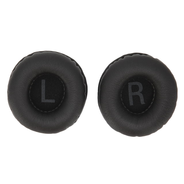 Almohadilla para auriculares de 50 mm, accesorios universales para almohadillas para los oídos con carteles LR, color negro