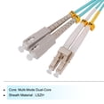 thumbnail image 3 of Uxcell 1 Meter 3.2Ft Fiber Patch Cable Multimode LC-SC OM3 LSZH Fiber Optic Jumper Green For Network Transceiver 1Pcs, 3 of 6